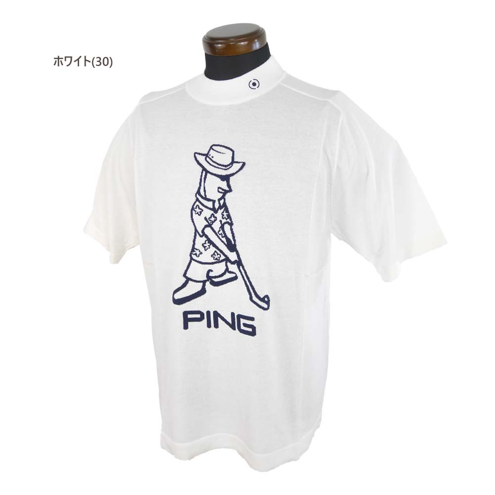 PING ピンゴルフ ゴルフ ニットハイネックシャツ （M/L寸：メンズ