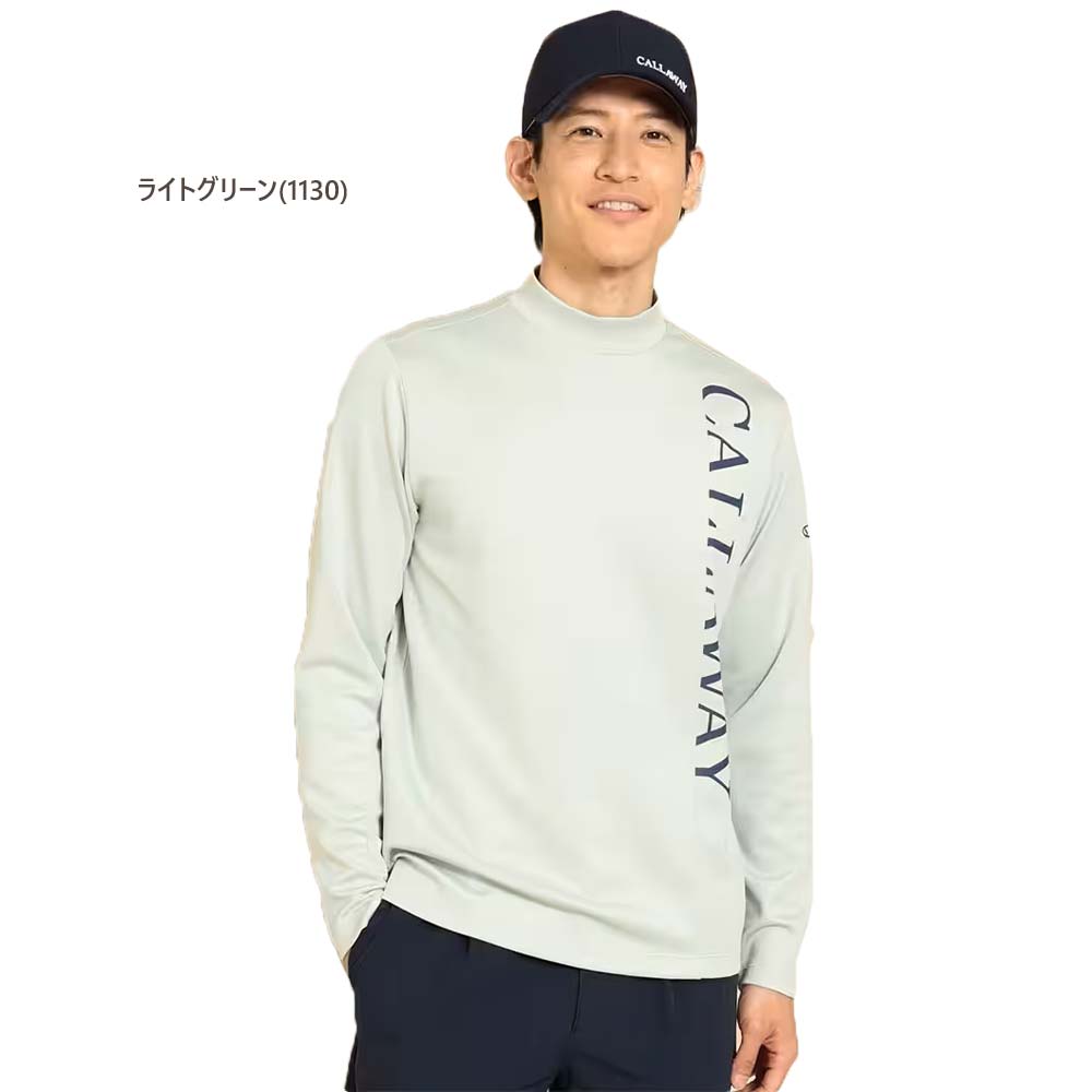 キャロウェイ Callaway ゴルフウェア 長袖モックネックシャツ（M/L/LL寸：メンズ） 2023秋冬新作モデル SALE c23233101