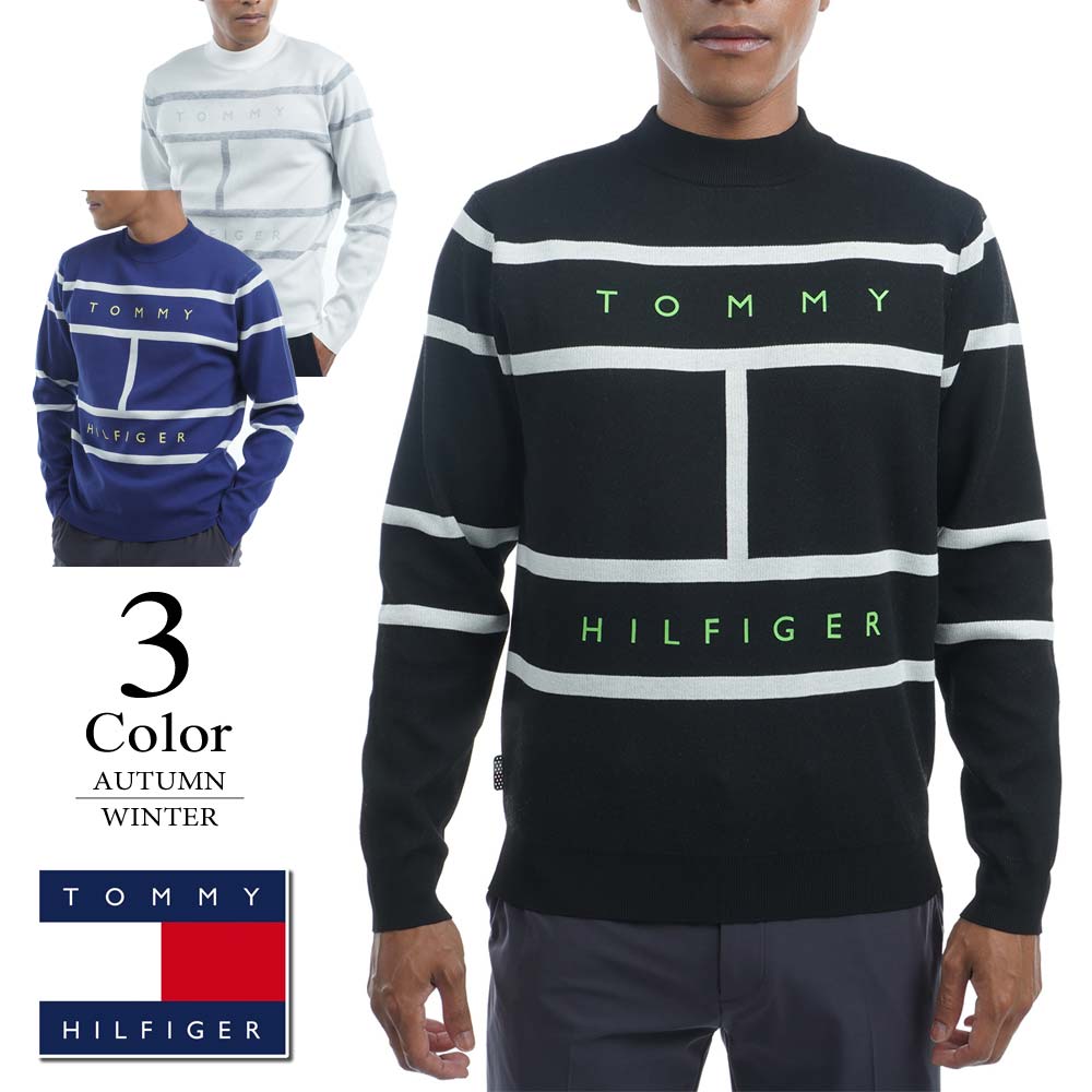 トミーヒルフィガー TOMMY HILFIGER メンズ モックネックニット（L寸