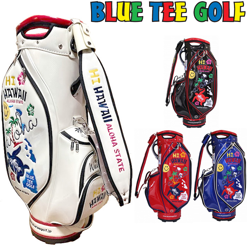 ブルーティーゴルフ 9型 HI HAWAII エナメル キャディバッグ BTG-CB020 3WF2 Blue Tee Golf California  ゴルフバッグ カートバッグ ブルーティ DEC2