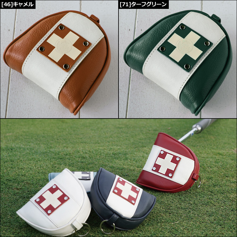 木の庄帆布 オール レザー パターカバー マレット用 All Leather Neo Mallet Putter Cover KHG20-NM04M  1SS2 パター用 PT用 ヘッドカバー ゴルフ用品 本革