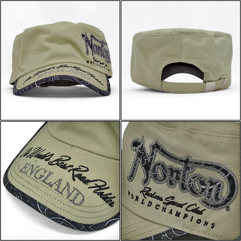 クーポン有 ノートン 22 メンズ ワークキャップ ペイズリー使いロゴ 222n8706 Norton 22ss 春夏秋 帽子 Cap メンズファッション カジュアル Jun3 cwmosbme 財布 帽子 ファッション小物 Valleymill Com