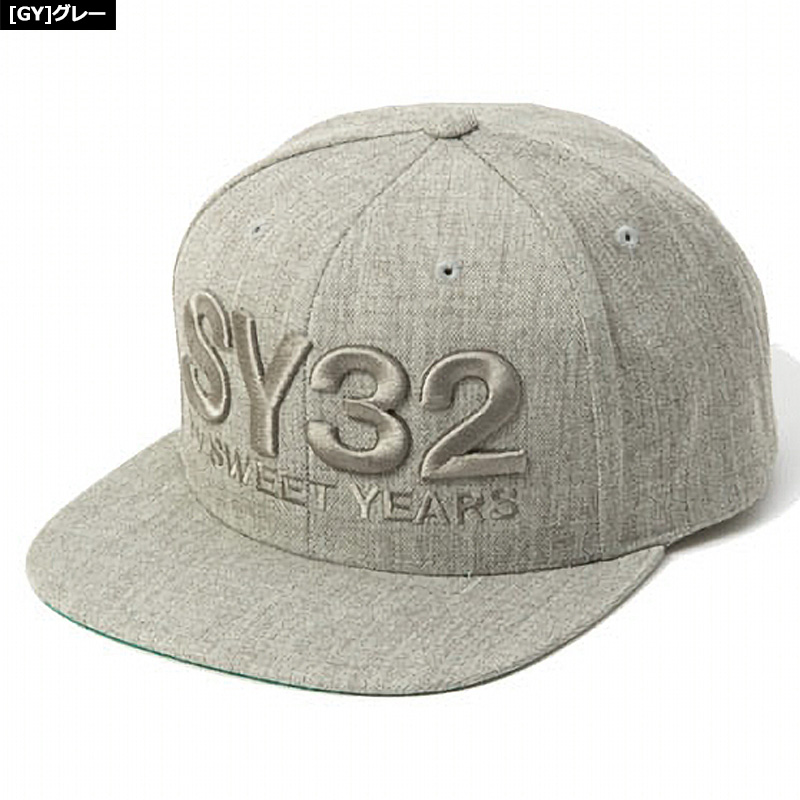 販売実績No.1 クーポン有 SY32 GOLF 2023 23SS ゴルフウェア メンズ フラットキャップ SNAPBACK 10282 帽子 3D  LOGO CAP MAR1 メンズウエア