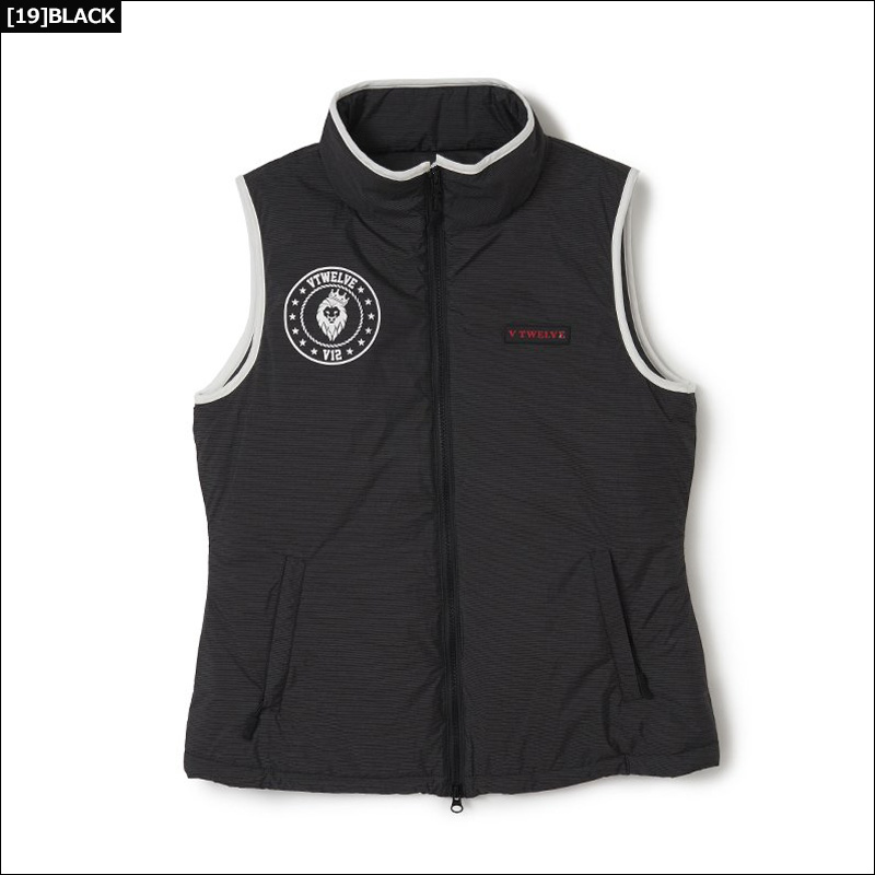 V12 ゴルフ レディース フルジップ 中綿 ベスト RIP VEST V122120-JK01 