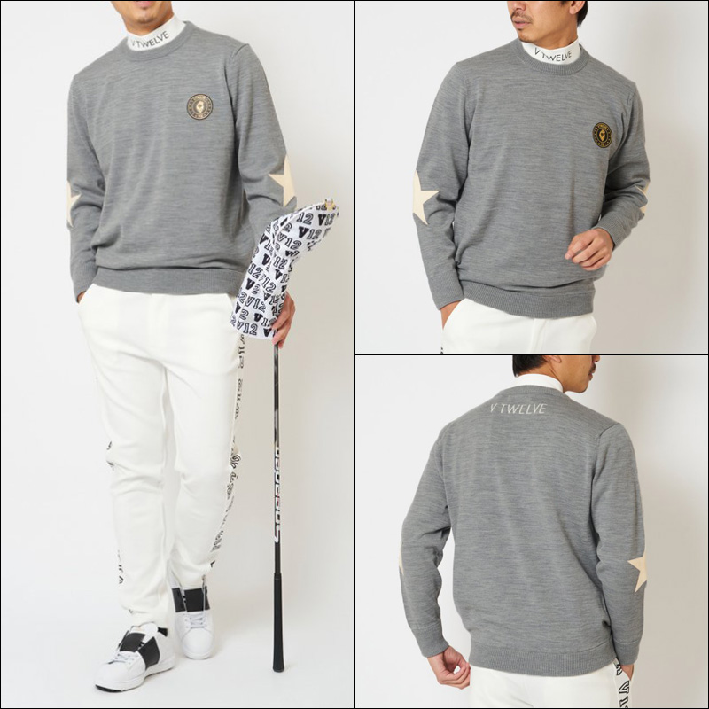 V12 ゴルフ メンズ クルーネック セーター V122120-KN02 STAR ELBOW KNIT ヴィ・トゥエルヴ 21FW ゴルフウェア  アウター トップス 星柄 Star V12 GOLF SEP3 :vtwrn122120kn02:サードウェイブ ゴルフスポーツ - 通販 -  Yahoo!ショッピング