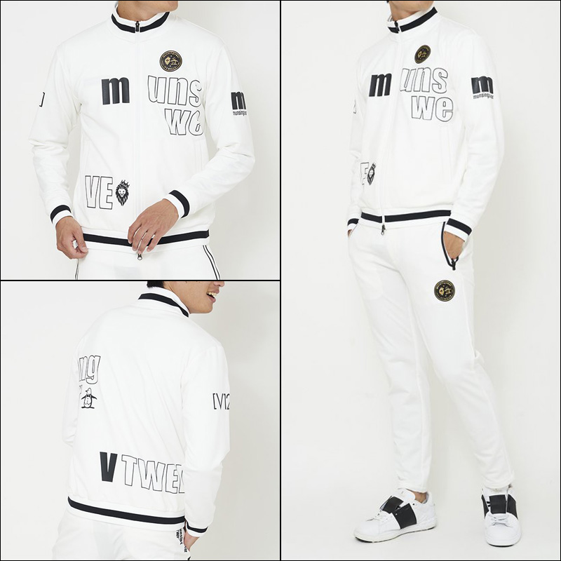 V12 ゴルフ マンシング コラボ メンズ ジャケット 裏起毛 M12 TOP  