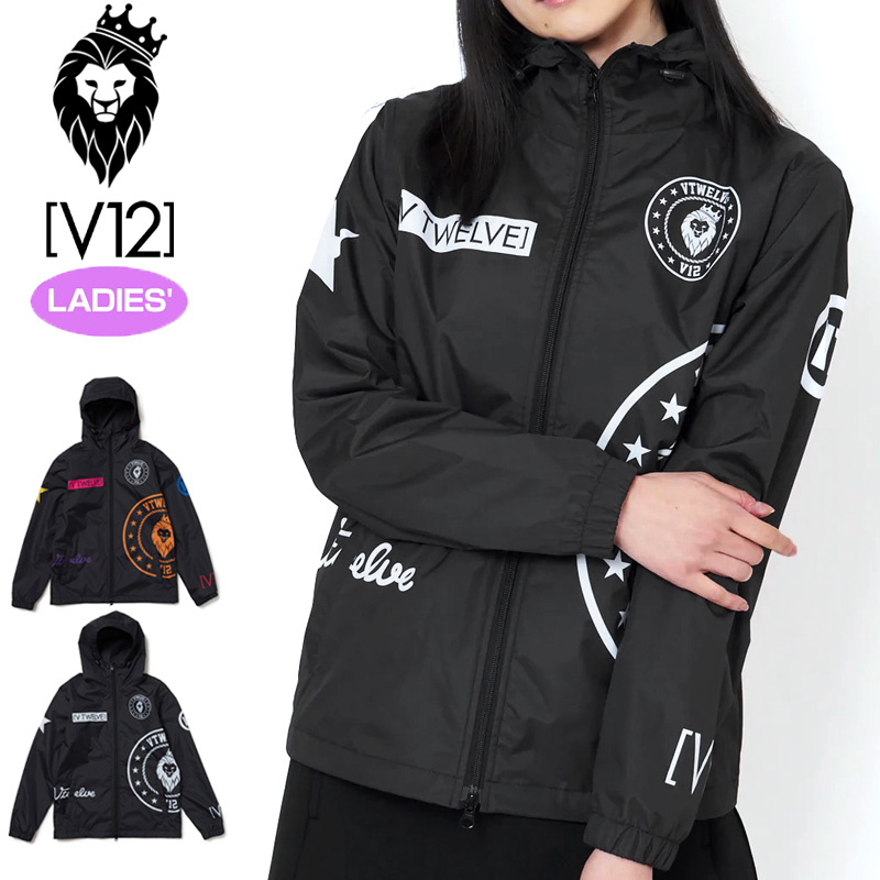 V12 ゴルフ レディース 長袖 ナイロン ジャケット RACING JKT