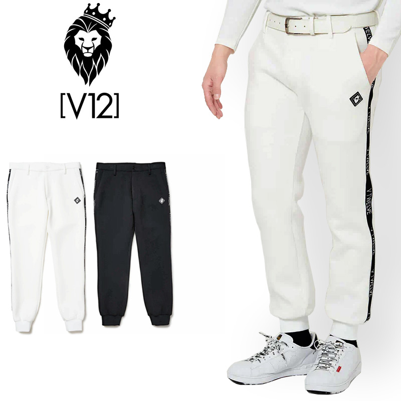V12 ゴルフ メンズ ロングパンツ ジョガーパンツ TAPE LIB PANTS