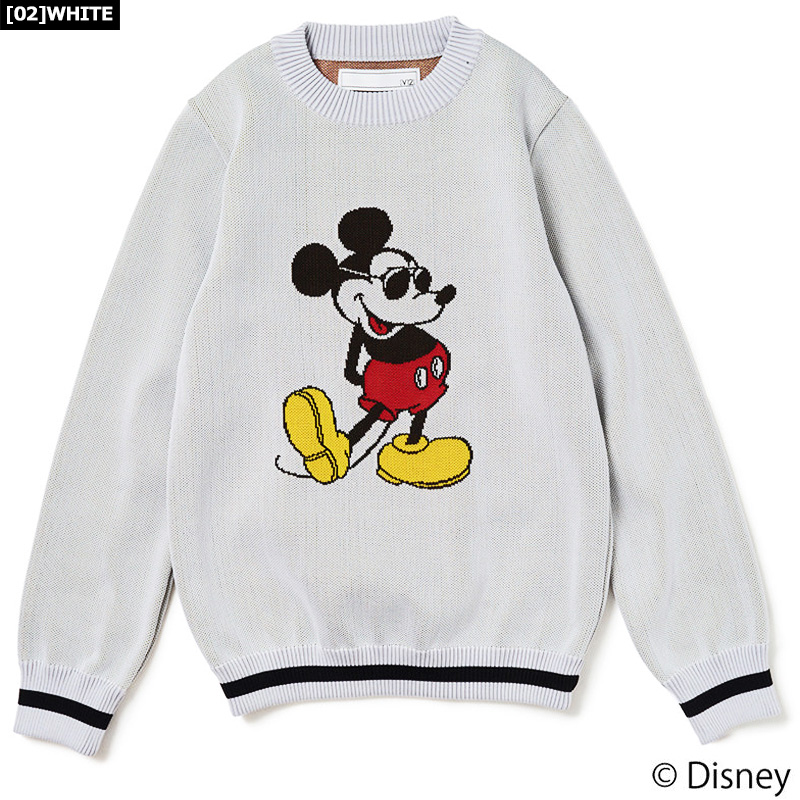 V12 ゴルフ レディース クルーネック ニット MICKEY / KNIT V122221