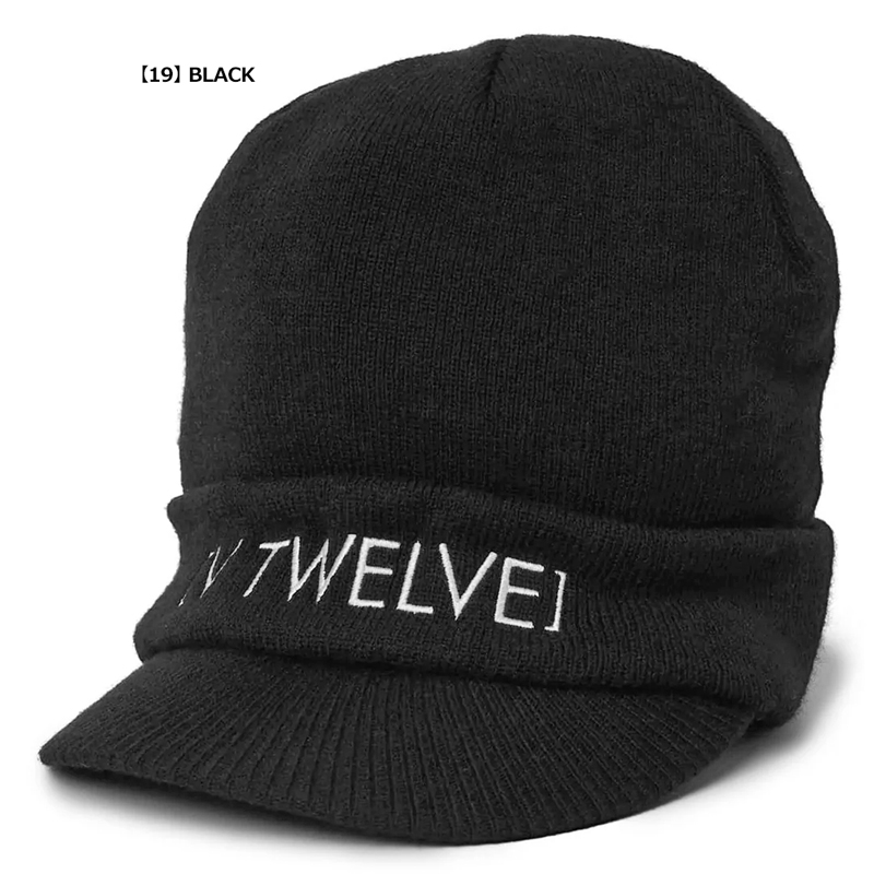 クーポン有 V12 ゴルフ 2023 つば付き ニットキャップ WIN KNIT CAP