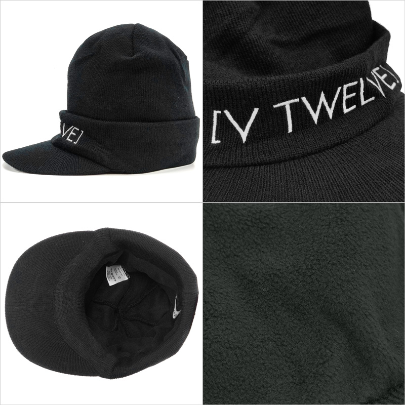 クーポン有 V12 ゴルフ 2023 つば付き ニットキャップ WIN KNIT CAP