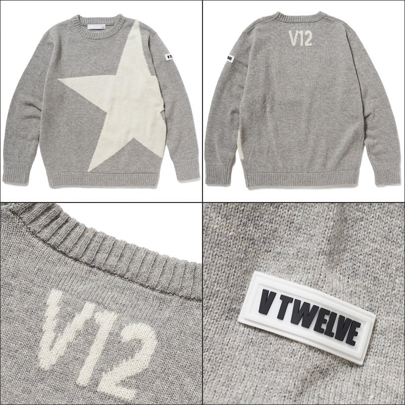 V12 ゴルフウェア メンズ セーター BIG STAR V121920-KN05 15/GREY 19FW  :vtwrnv121920-kn05-15:サードウェイブ ゴルフスポーツ - 通販 - Yahoo!ショッピング