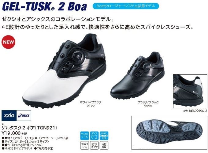 ASICS（アシックス） ゴルフ シューズ ゲルタスク 2 ボア TGN921