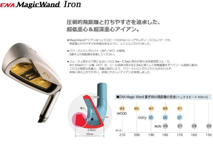 エナ マジックワンド アイアン 4本セット（8〜AW1）レディース ENA