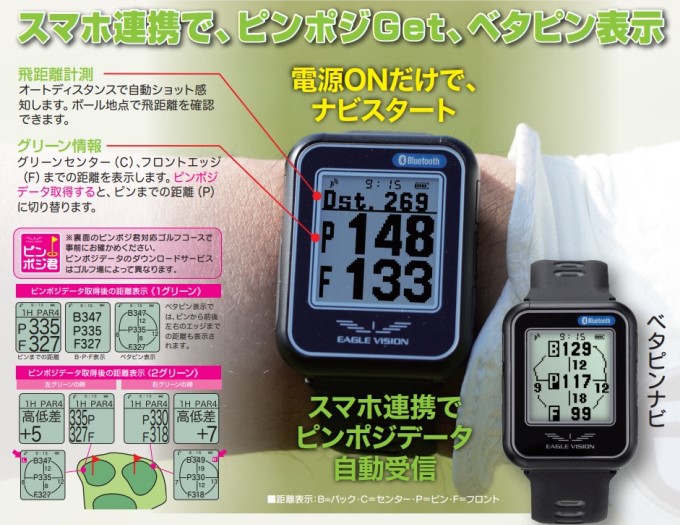 EAGLE VISION ゴルフナビ イーグルビジョン ウォッチ6 Watch6 EV-236