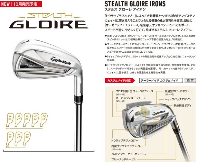 TaylorMade - GLOIRE FORGED グローレ フォージド AW，SWの+bstrading.net