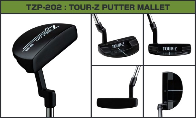 TOUR-Z ゴルフ クラブ パター TZP-202 MALLET ツアー Z マレット 朝日