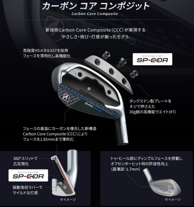 ブリヂストン 245MAX アイアン 5本セット 245MAX アイアン(5本セット) VANQUISH BSi for MAX(アイアン（セット