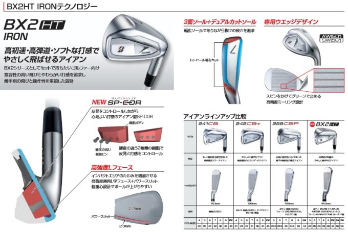 ブリヂストン BX2HT アイアンセット 5本セット BXシリーズ】 BX2HT IRON [Diamana BS50iⅡ] （カーボン） 5本セット