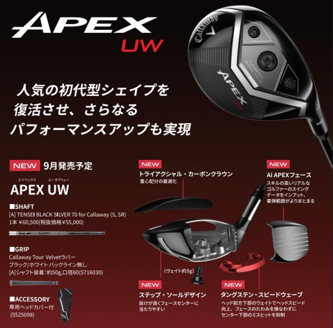 APEX（キャロウェイゴルフ） キャロウェイ ゴルフ APEX UW