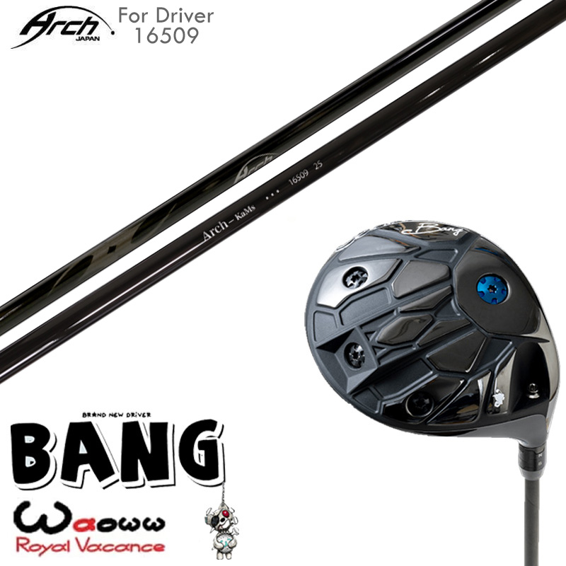 Waoww 2024 BANG ドライバー ARCH Natural 9 ROSSO 装着 アーチ