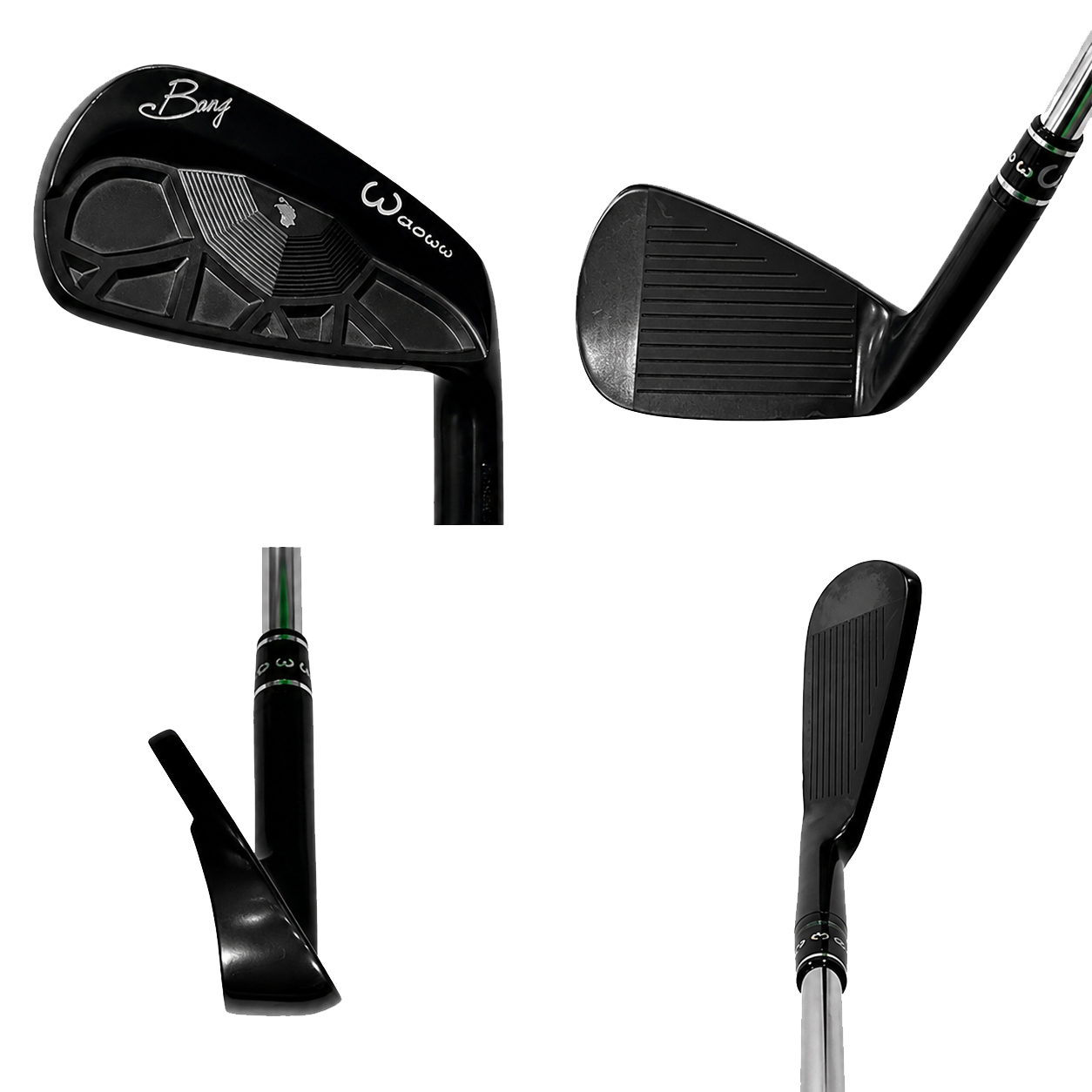 5-PW 6本セット/ カスタムクラブ Waoww ワオ BANG IRON バン アイアン
