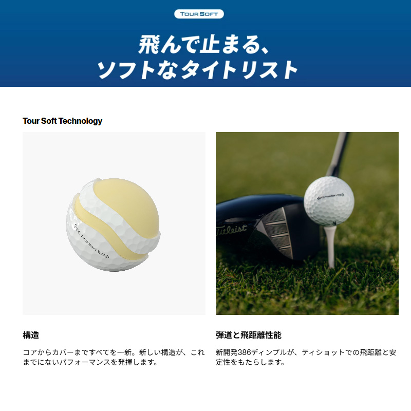 5ダース】オウンネーム 名入れ対応 タイトリスト ツアーソフト 2026年