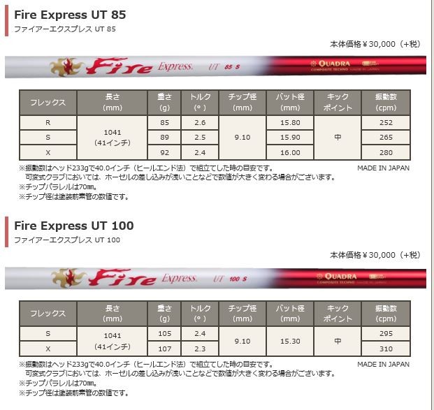 新品スリーブ付シャフト ファイヤーエクスプレスUT Fire Express UT キャロウェイ SUPER HYBRID UT用 スリーブ  スリーブ装着 :hn-SUPERHY-FireExpressUT:ゴルフトゥエンティ - 通販 - Yahoo!ショッピング