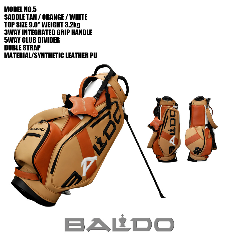 BAIDO バルド　オレンジ キャディバッグ BALDO キャディバッグ｜ゴルフ用バッグ｜ゴルフ｜スポーツ おすすめ