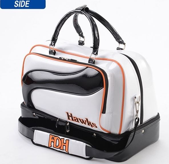 福岡ソフトバンクホークス　ゴルフボストンバッグ 福岡ソフトバンクホークス ボストンバッグ レザックス(プロ野球