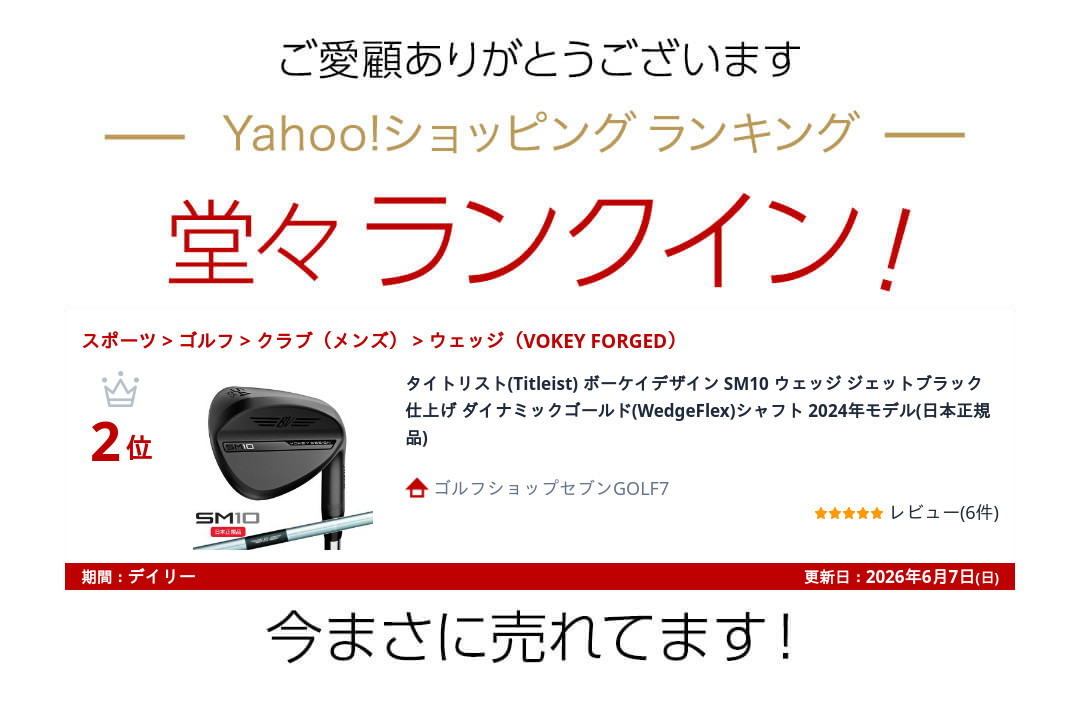 タイトリスト ボーケイ SM10 60°12D 純正シャフト SM（VOKEY FORGED） タイトリスト(Titleist) ボーケイデザイン SM10