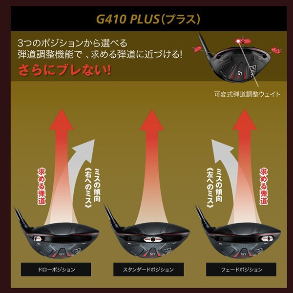 ピン ゴルフ PING G410プラス ドライバー US仕様 G410Plus ALTA CB 55