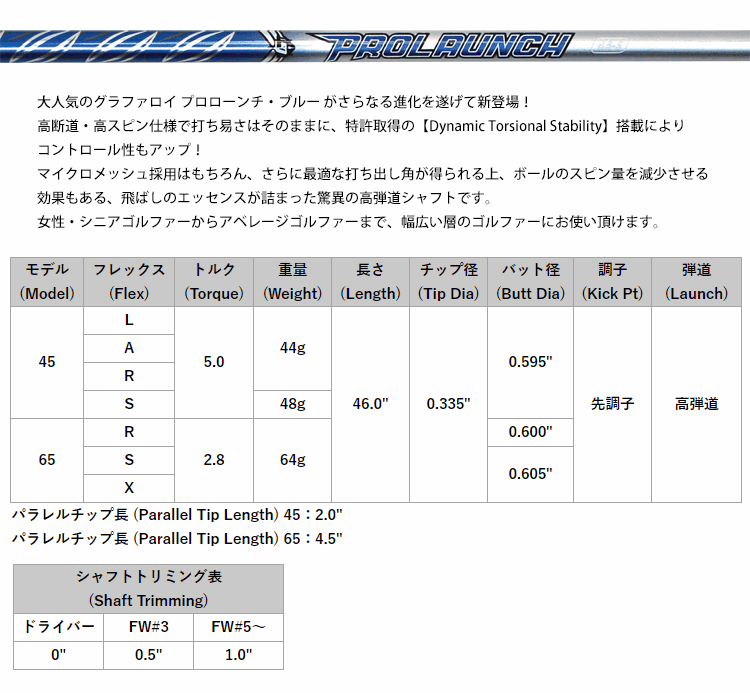 全てメーカー純正部品使用】 シャフト スリクソン QTS Zシリーズ 純正