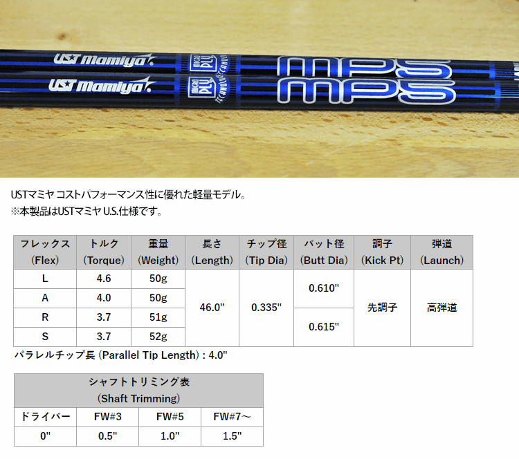 全てメーカー純正部品使用】 シャフト スリクソン QTS Zシリーズ 純正