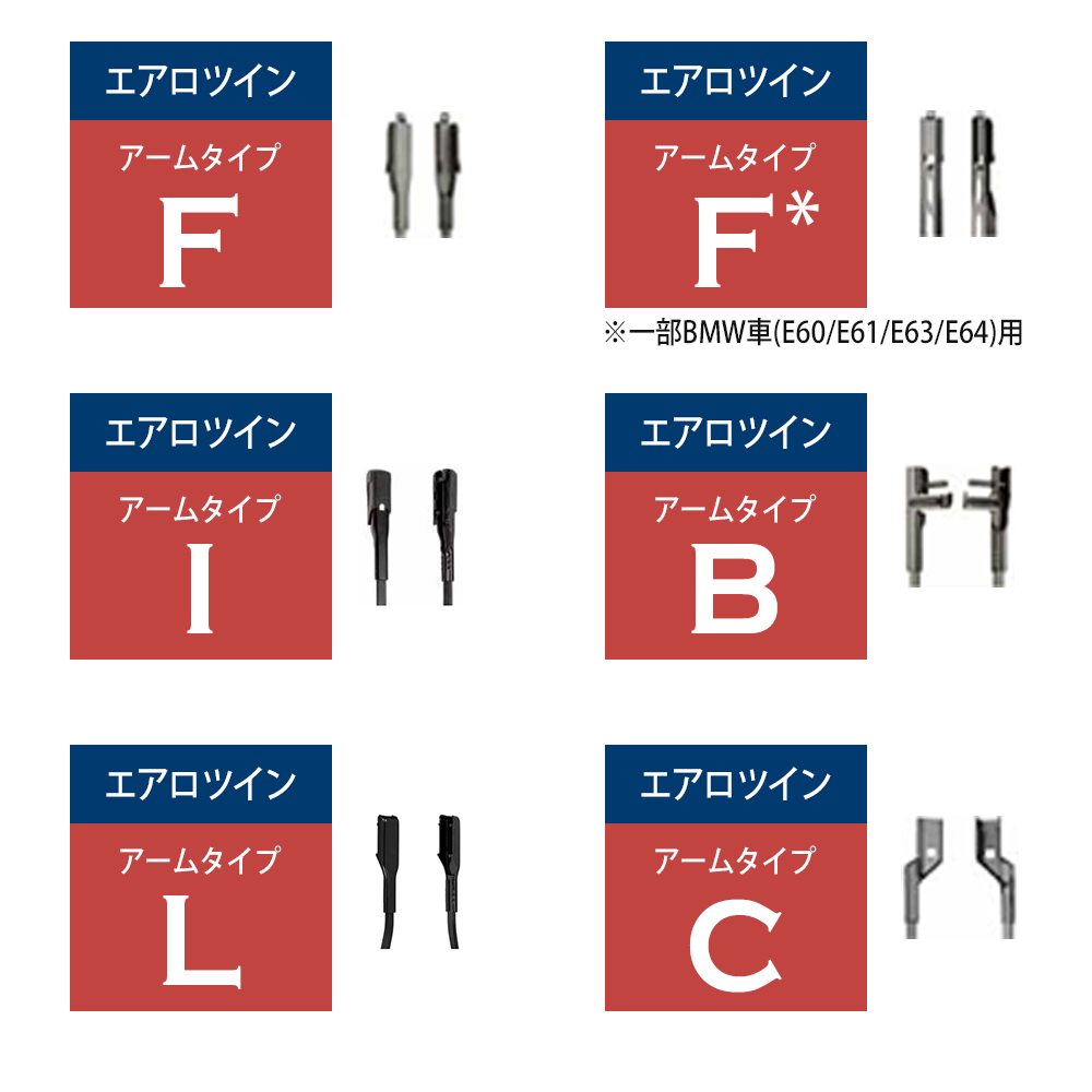 BOSCH ボッシュ ワイパー エアロツイン フロント左右2本 BMW MINI ミニ F60 クーパー クロスオーバー DBA-YS15/3BA-YW15 18.07〜20.06 A314S｜golfkeihinset｜03