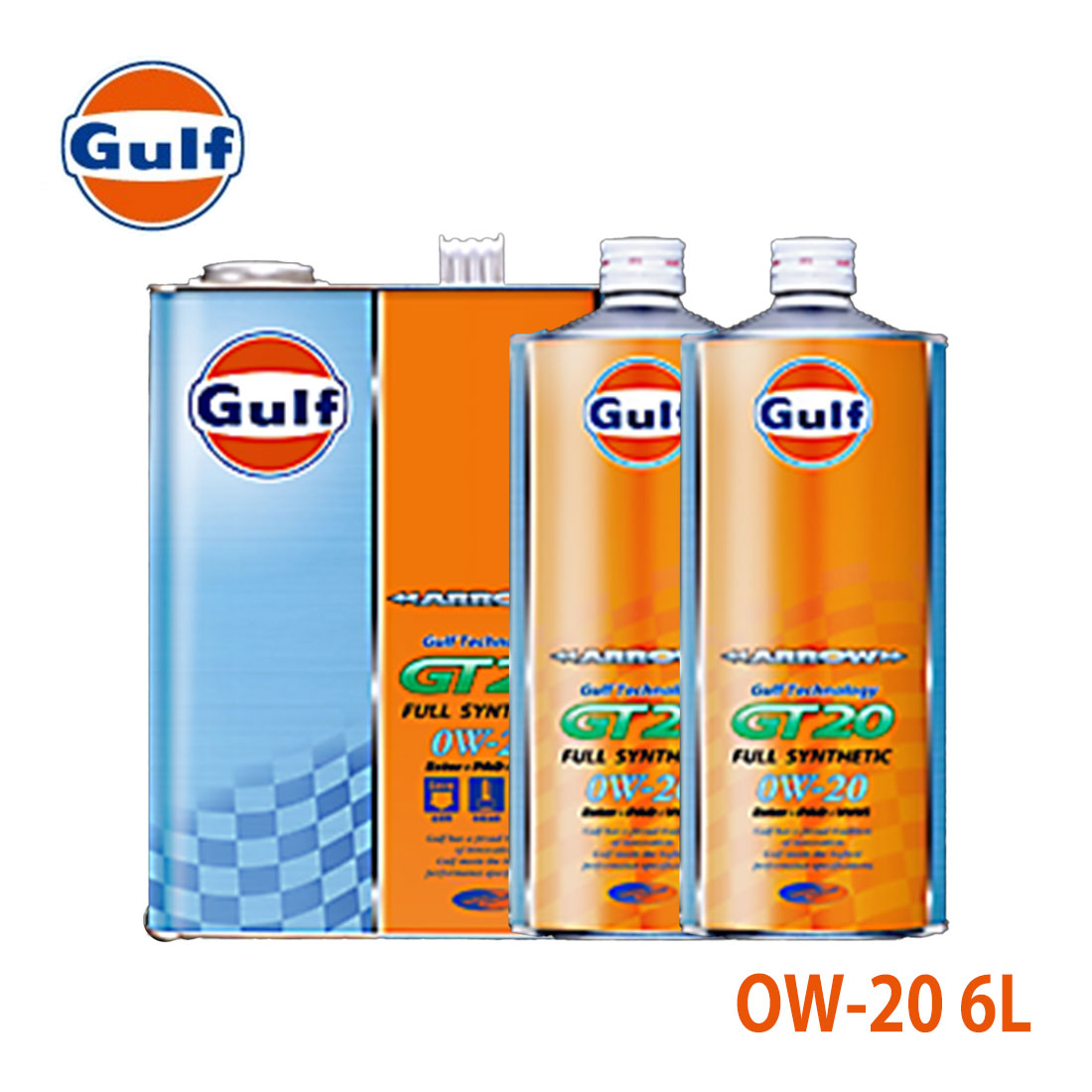 本店は Gulf ガルフ コモ イスズ 6L 0W-20 エンジンオイル GT20 アロー オイル
