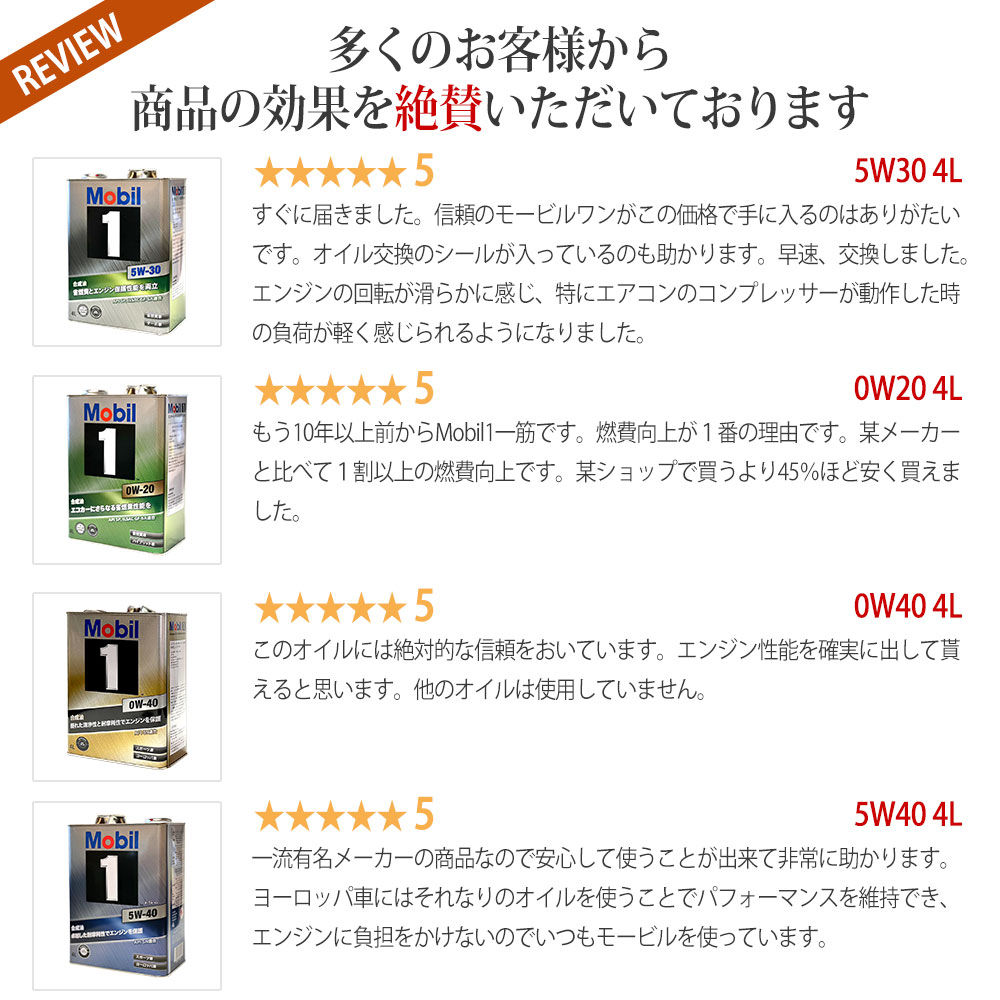 Mobil エンジンオイル 0W-20 SP モービル1 Mobil1 4L ミツビシ i