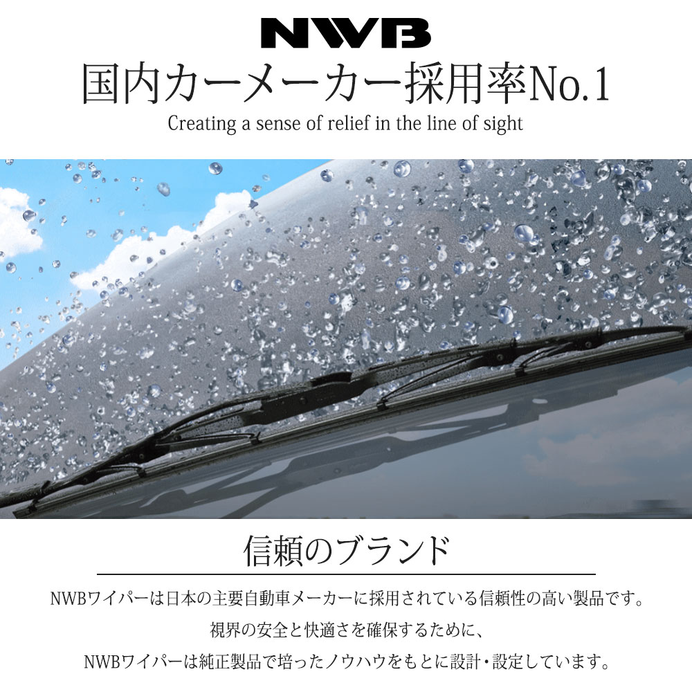 NWB グラファイトワイパー 替えゴム フロント2本セット ランサー C61A/C62A/C63A/C64A/C72A/C73A/C74A 1988.6〜1991.9 GR10-TW3G/GR8-TW1G｜golfkeihinset｜02