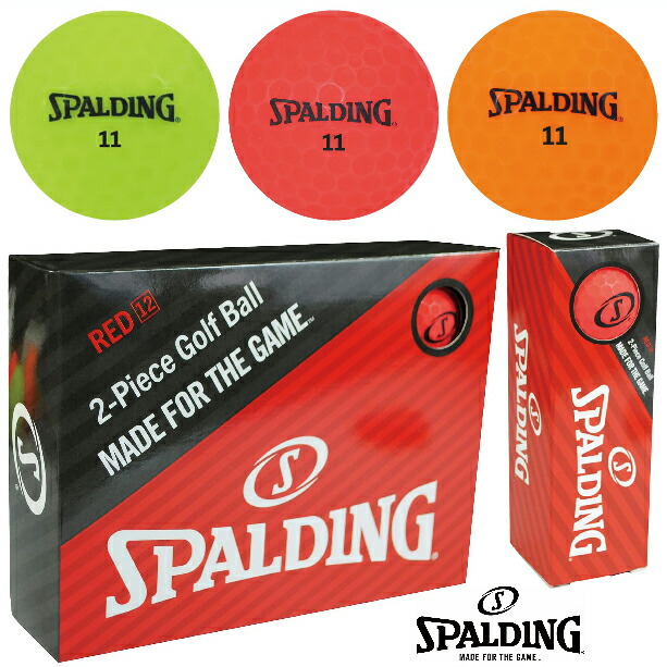 スポルディング SPALDING ゴルフボール マット カラー 1ダース 12個