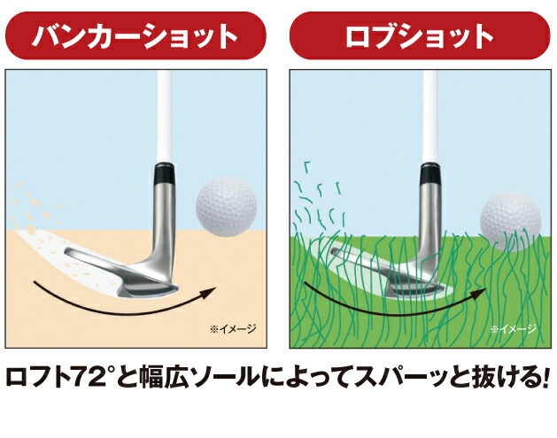 スーパー サンド ウェッジ ゴルフ 72度 34インチ 右打ち用 ルール