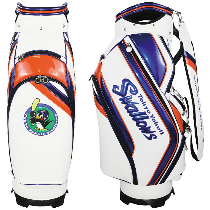 SALE ヤクルト　スワローズ　ゴルフ　キャディバッグ swallows カート 楽天市場】スワローズ キャディバッグの通販