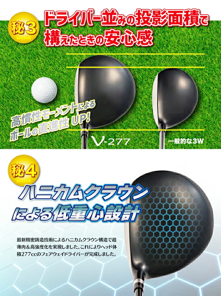 【新品】フェアウェイ ドライバー リンクス パララックス V-277 S 42 リンクス PARALLAX V-277 フェアウェイドライバー 42/43インチ SR/S