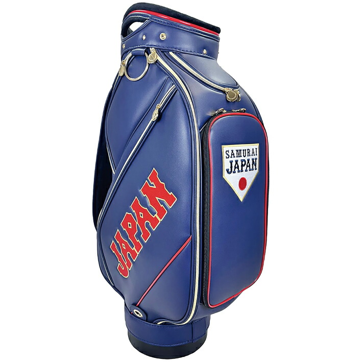 侍ジャパン キャディバッグ 9.5型 合成皮革 47インチ対応 ホワイト