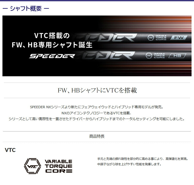 キャロウェイFW用 スリーブ付きシャフト Fujikura フジクラ SPEEDER NX