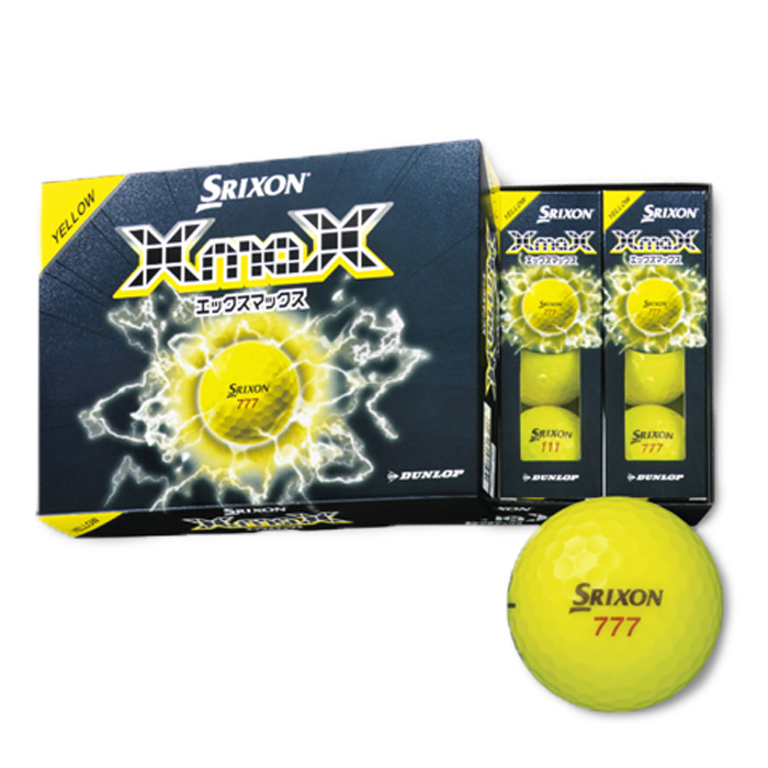 ダンロップ DUNLOP SRIXON26 XmaX2 ホワイト イエロー 12P : ゴルフ