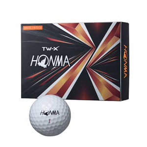 ホンマ ゴルフ ボール TW-X TW-S 2021 1ダース 12球入り ホワイト イエロー 3ピース ツアー系 スピン 飛距離 TOUR WORLD 本間 HONMA｜golfpartner-annex｜02