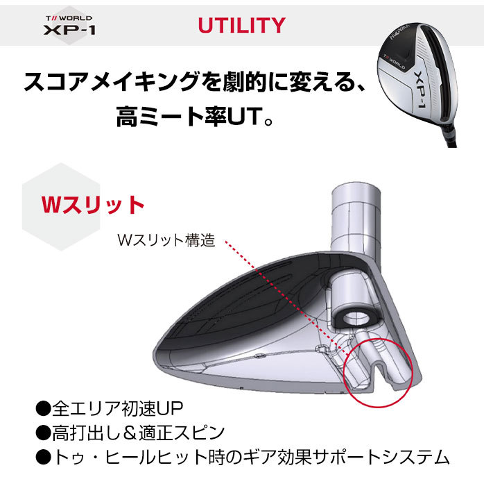 店頭展示品 新品未使用 ホンマ ゴルフ TOUR WORLD XP-1 ユーティリティ