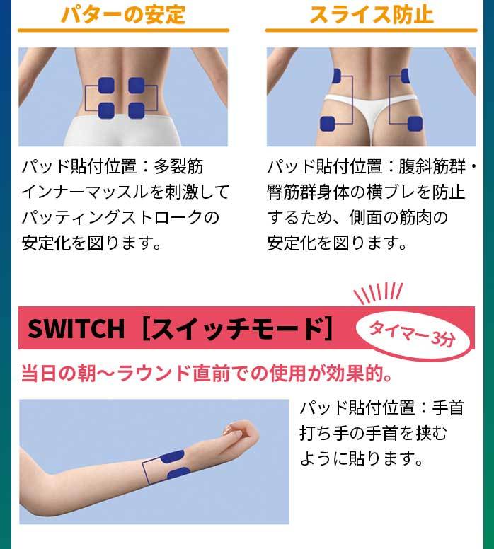 ルコエ ゴルフ 本体セット コンディショニング機器 筋電気刺激機器