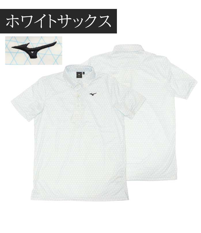 MIZUNO ミズノ ゴルフ 半袖 ポロシャツ 格子柄 E2JA2068