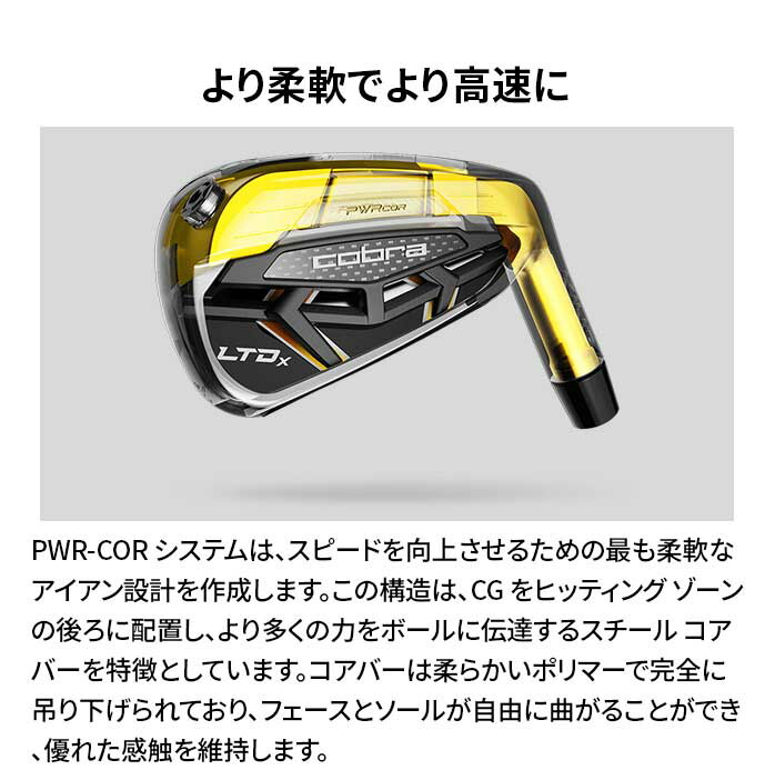 cobra コブラ アイアンセット 5本セット #6〜PW KING LTDx 5S SPEEDER